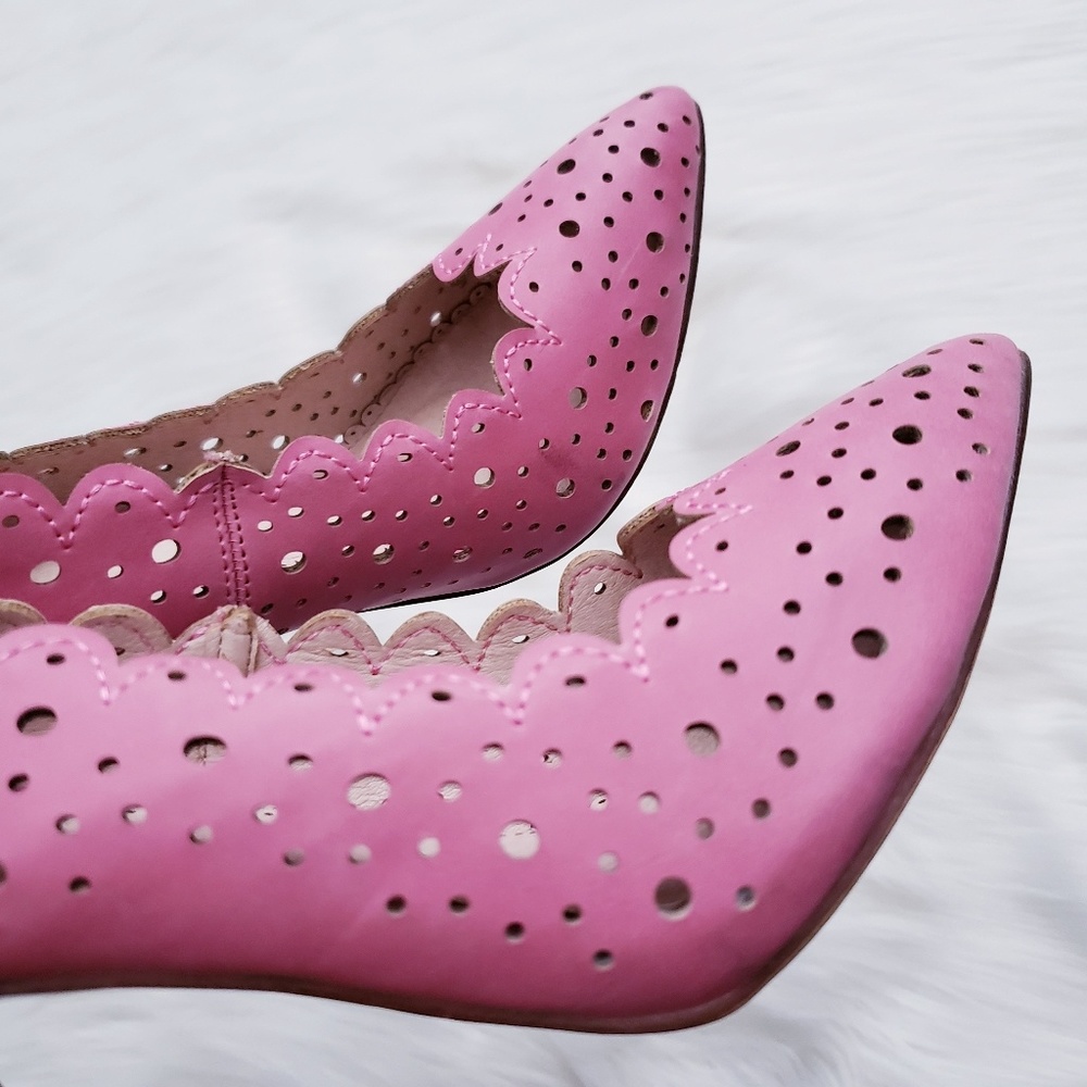Madison by Shoedazzle Tamber Pink Perforated Pumps - Picture 3 of 7